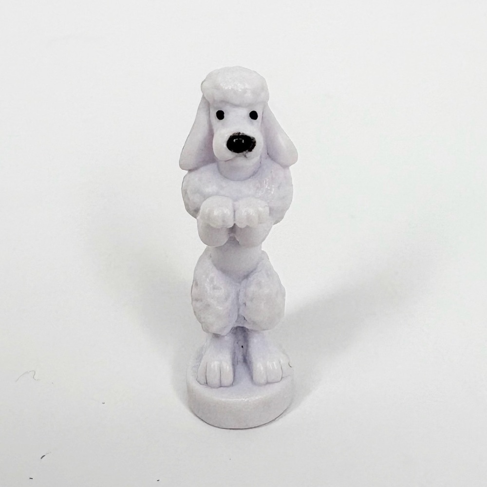 1999 Polly Pocket Pet Parade White Poodle Dog Figure Bluebird Toys Replacement